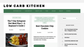 What Lowcarbkitchen.us website looked like in 2018 (5 years ago)