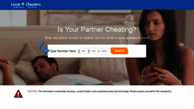 What Locatecheaters.com website looked like in 2018 (5 years ago)