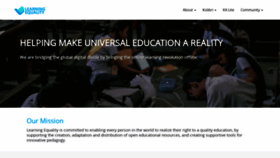 What Learningequality.org website looked like in 2018 (5 years ago)