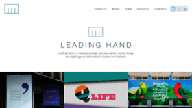 What Leadinghand.com.au website looked like in 2018 (5 years ago)