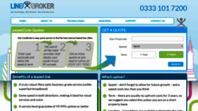 What Linebroker.co.uk website looked like in 2018 (5 years ago)