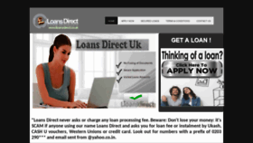 What Lloansdirect.com website looked like in 2018 (5 years ago)