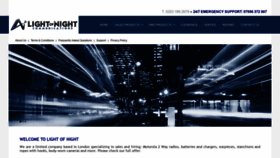 What Lightofnight.co.uk website looked like in 2018 (5 years ago)