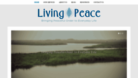 What Living-peace.com website looked like in 2018 (5 years ago)