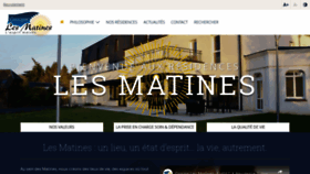 What Les-matines.fr website looked like in 2018 (5 years ago)
