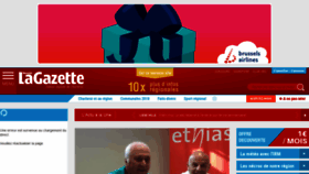 What Lanouvellegazette.be website looked like in 2018 (5 years ago)