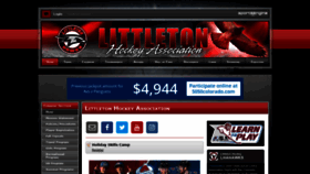 What Littletonhockey.org website looked like in 2018 (5 years ago)