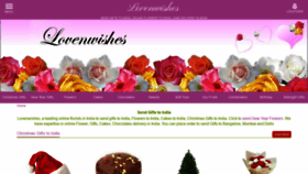 What Lovenwishes.com website looked like in 2018 (5 years ago)