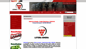 What Loteriademinas.com.br website looked like in 2018 (5 years ago)