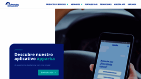 What Losportalesestacionamientos.com.pe website looked like in 2018 (5 years ago)