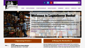 What Loganberrybooks.com website looked like in 2018 (5 years ago)