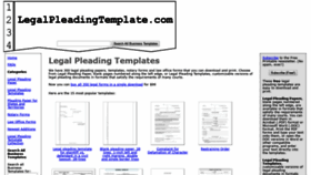 What Legalpleadingtemplate.com website looked like in 2018 (5 years ago)