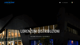 What Lorenzoni.it website looked like in 2018 (5 years ago)