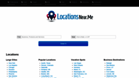 What Locationsnear.me website looked like in 2018 (5 years ago)