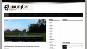 What Luxurycarmagazine.com website looked like in 2018 (5 years ago)