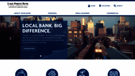 What Lakeforestbank.com website looked like in 2018 (5 years ago)