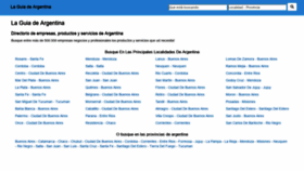 What Laguiadeargentina.com website looked like in 2018 (5 years ago)