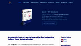 What Livefilebackup.ch website looked like in 2018 (5 years ago)
