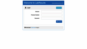 What Labresults.net website looked like in 2018 (5 years ago)