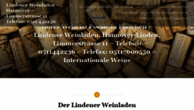 What Lindenerweinladen.de website looked like in 2018 (5 years ago)