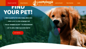 What Lostmydoggie.com website looked like in 2018 (5 years ago)