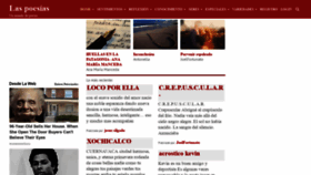 What Laspoesias.com website looked like in 2018 (5 years ago)
