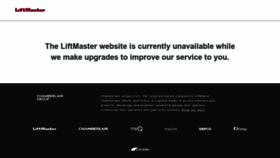 What Liftmaster.com website looked like in 2018 (5 years ago)