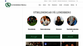 What Lundsbergsskola.se website looked like in 2018 (5 years ago)