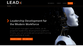 What Leadx.org website looked like in 2018 (5 years ago)