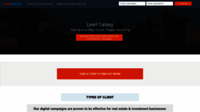 What Leadgalaxy.com website looked like in 2018 (5 years ago)