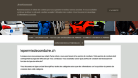 What Lepermisdeconduire.ch website looked like in 2018 (5 years ago)