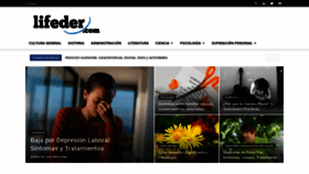 What Lifeder.com website looked like in 2018 (5 years ago)