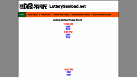 What Lotterysambad.net website looked like in 2018 (5 years ago)