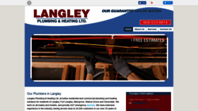 What Langleyplumbing.net website looked like in 2018 (5 years ago)