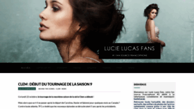 What Lucie-lucas.fr website looked like in 2018 (5 years ago)