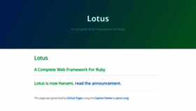 What Lotusrb.org website looked like in 2018 (5 years ago)