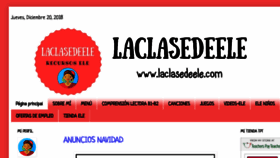 What Laclasedeele.com website looked like in 2018 (5 years ago)