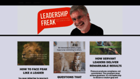 What Leadershipfreak.blog website looked like in 2018 (5 years ago)