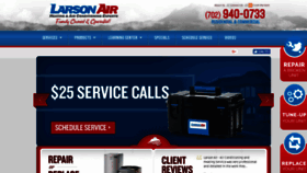 What Larsonairlv.com website looked like in 2018 (5 years ago)