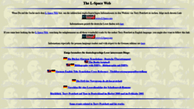 What Lspace.de website looked like in 2018 (5 years ago)