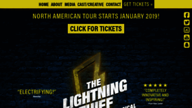 What Lightningthiefmusical.com website looked like in 2018 (5 years ago)