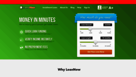 What Loannow.com website looked like in 2018 (5 years ago)