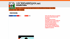 What Lecridabidjan.net website looked like in 2018 (5 years ago)