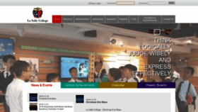 What Lasalle.edu.hk website looked like in 2018 (5 years ago)