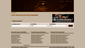 What Lista-avocati.ro website looked like in 2018 (5 years ago)