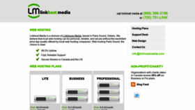 What Linkhostmedia.com website looked like in 2018 (5 years ago)