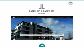 What Langlais.lu website looked like in 2018 (5 years ago)