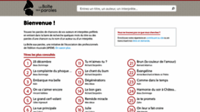 What Laboiteauxparoles.com website looked like in 2018 (5 years ago)