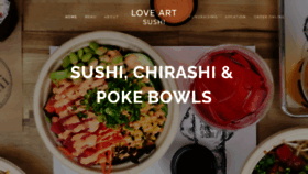 What Loveartsushi.com website looked like in 2018 (5 years ago)