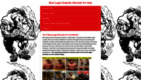 What Legalsteroidshere.com website looked like in 2018 (5 years ago)